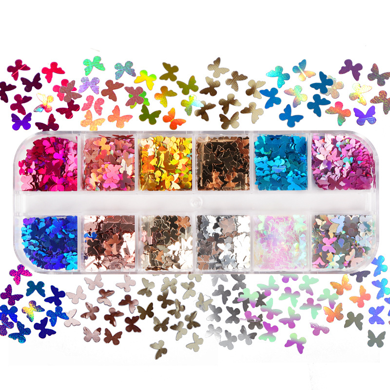 I Tech Accessories - Mariposa fluorescente de colores mezclados, accesorios